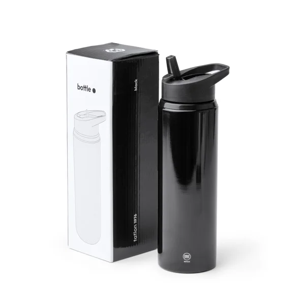 Bidón acero con pajita 700 ml · Tatlon — otra vista