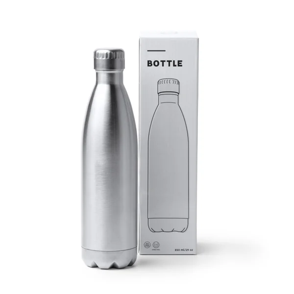 Bidón acero brillante 850 ml · Beluga — otra vista