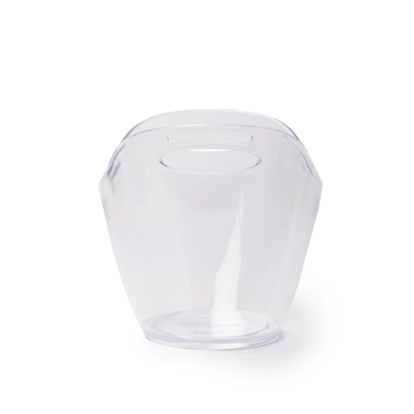 Cubitera transparente con asas — otra vista