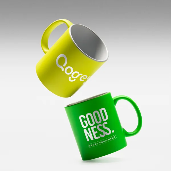 Taza cerámica láser interior blanco 350 ml — otra vista