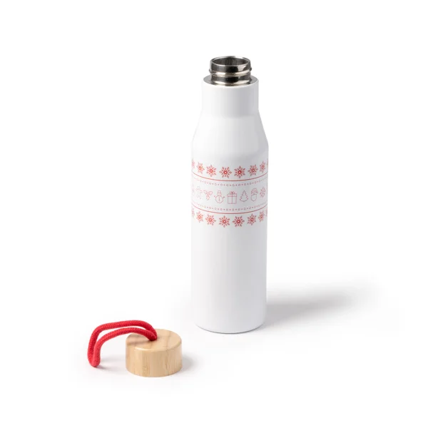 Bidón navideño tapa de bambú 500 ml — otra vista