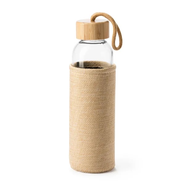 Bidón cristal funda de yute 500 ml · Sibu