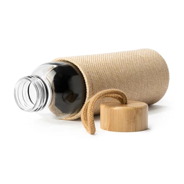 Bidón cristal funda de yute 500 ml · Sibu — otra vista