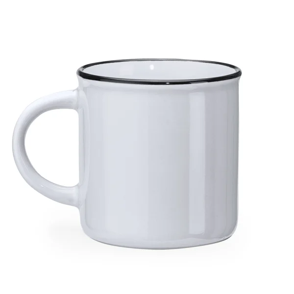 Taza cerámica retro interior negro 300 ml