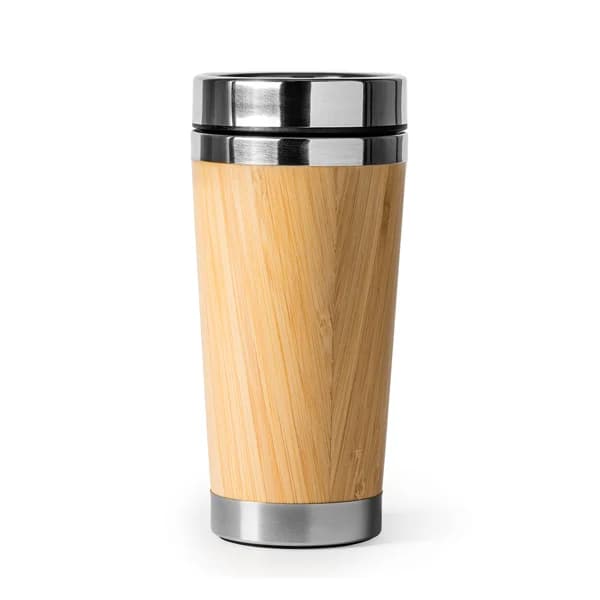 Vaso acero exterior de bambú 500 ml — otra vista