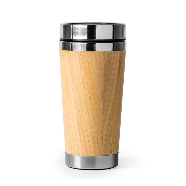 Vaso acero exterior de bambú 500 ml