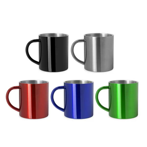 Taza metálica doble pared 290 ml — otra vista