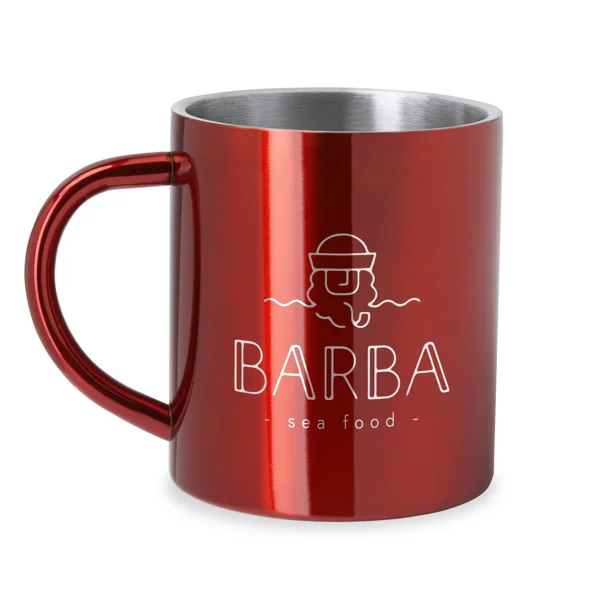 Taza metálica doble pared 290 ml — otra vista