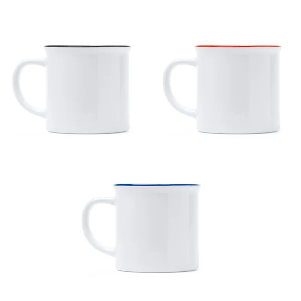 Taza cerámica retro borde a color 300 ml — otra vista