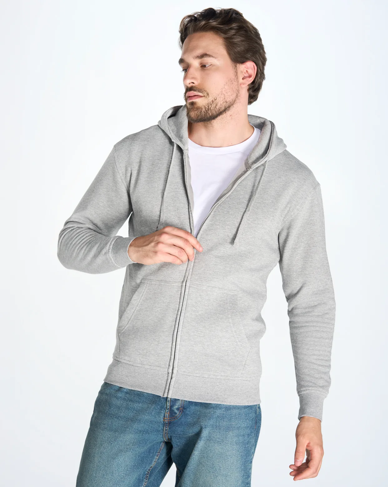 Sudadera Capucha Cremallera 240g
